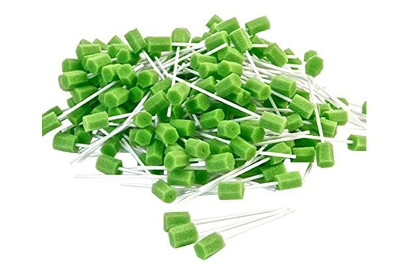 Hisopos orales verdes