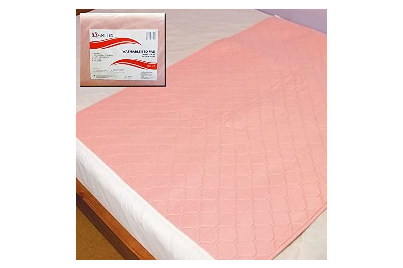 Cojines de cama para incontinencia reutilizables / lavables con pliegues