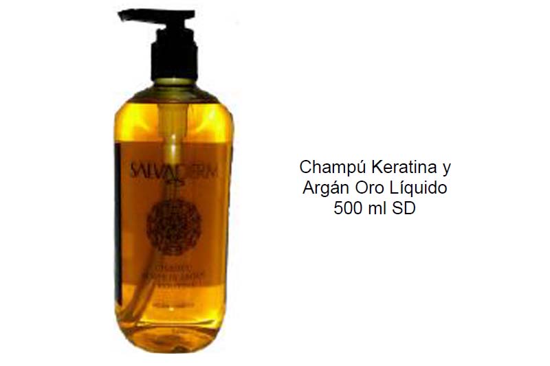 Champú Keratina y Argán Oro Líquido 500 ml