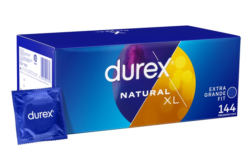 DUREX NATURAL XL 144 Preservativos