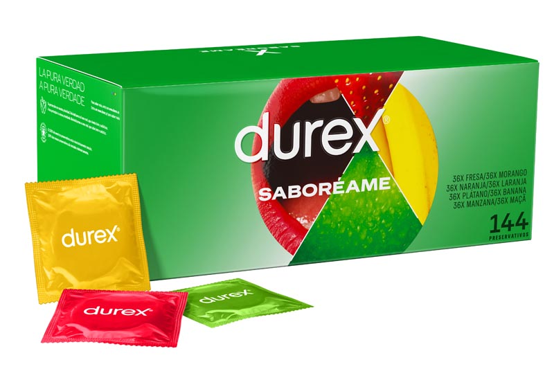 DUREX SABORÉAME 144 Preservativos