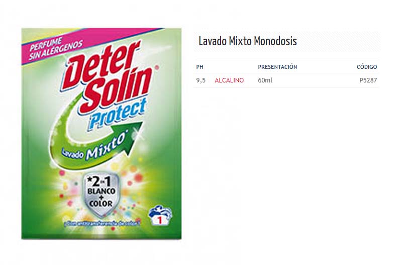 Lavado Mixto Monodosis