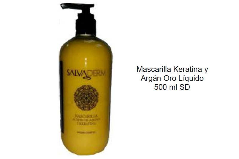 Mascarilla Keratina y Argán Oro Líquido 500 ml